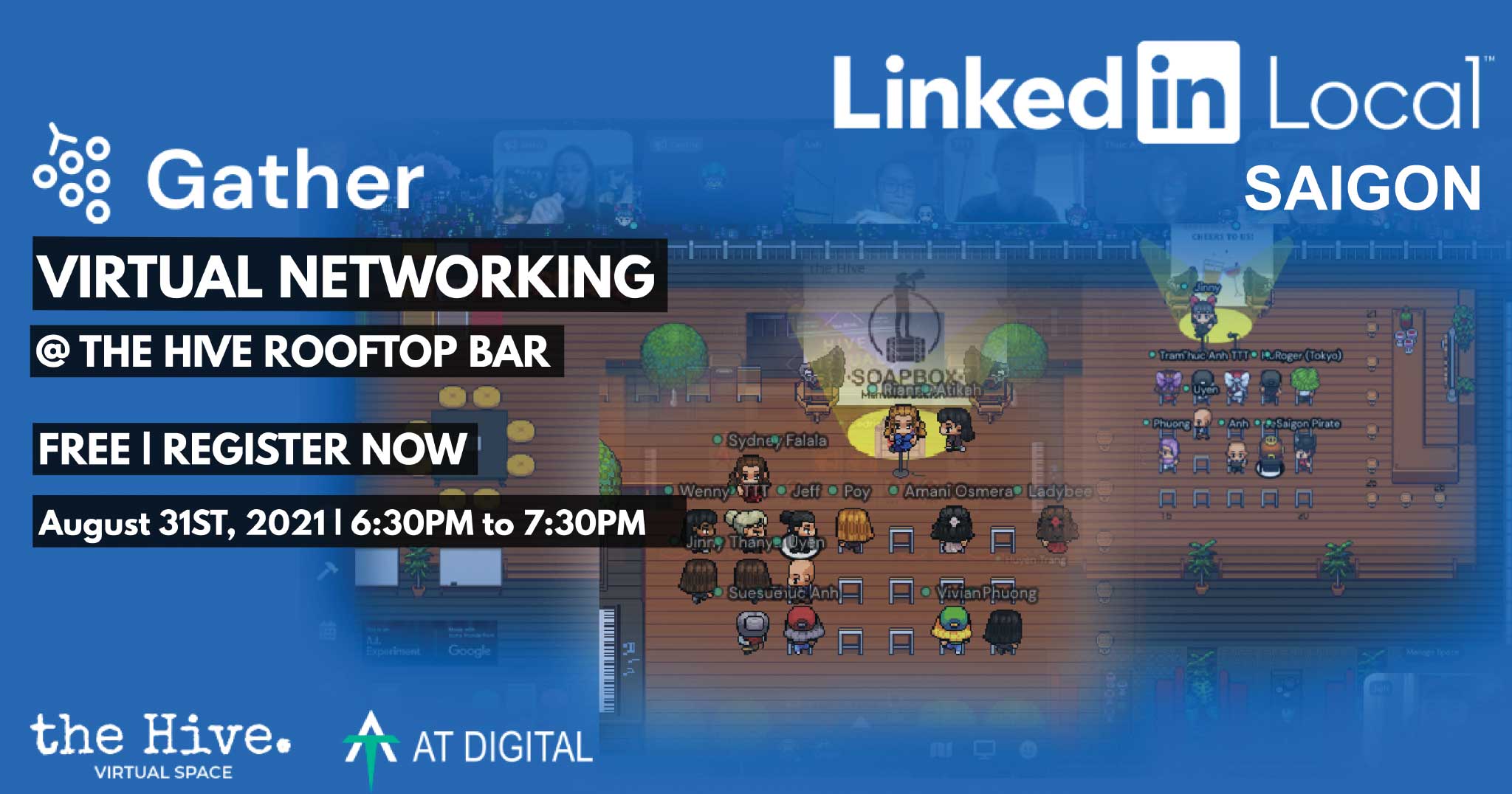 LinkedIn Local Saigon x The Hive virtual networking event on August 31